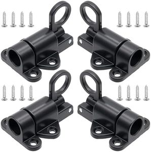 MEIYAXINWIN Lot de 4 verrous de porte à verrouillage automatique en alliage d'aluminium avec vis pour fenêtres, portes en bois et armoires