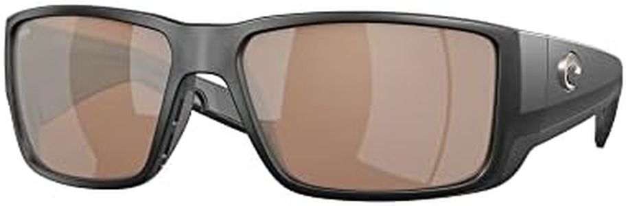 Costa Del Mar Men's 6s9078 Blackfin Pro Sunglasses, Matte Black/Copper Silver Mirrored 580g, 60mm