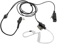 WODASEN BD502i Earpiece Acoustic Coil Tube Ear Piece Headset with PTT Mic for Hytera HYT BD502 BD552i PD502 PD402i PD482i PD562 TC-508 TC-580 TC-610 TC2100 RCA RDR2500 2550 2600 XR150 Walkie Talkie