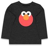 Isaac Mizrahi Loves Sesame Street Elmo Toddler Baby Long Sleeve T-Shirt Tee (3T, Gray)