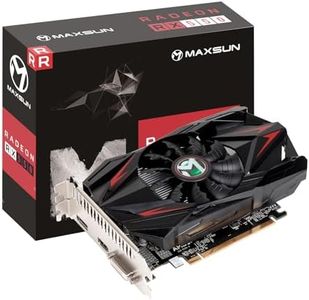maxsun AMD Radeon RX 550 4GB GDDR5 ITX Computer PC Gaming Video Graphics Card GPU 128-Bit DirectX 12 PCI Express X16 3.0 DVI-D Dual Link, HDMI, DisplayPort