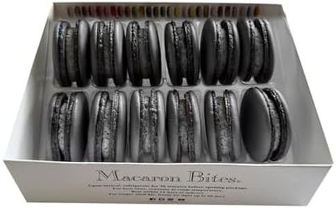 Macaron Bites® Box of 12 French Macarons – Cookies and Cream Flavor
