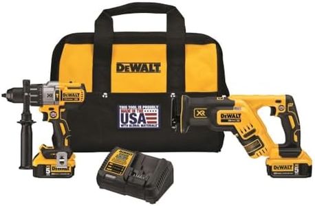 DEWALT DCK294P2 20V Max XR Lithium Ion Hammerdrill & Reciprocating Saw Combo Kit, 50Ah Pack