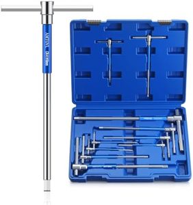 AMTOVL T-Handle Hex Allen Wrench Set - Metric, 10 Pcs 2mm-10mm