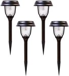 SOLARBASICS SB-145 DC Pathway Solar Landscape Accent Light, Dual Warm/Bright White Bulb, LED, Oil Rubbed Bronze, 4-Pack