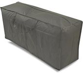 Woodside Water Resistant Outdoor Garden Furniture Cushion Storage Bag, Grey, Heavy Duty 600D Material, 5 YEAR GUARANTEE