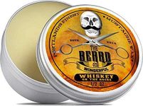 Moustache and Beard Wax 15ml – Promotes Facial Hair Growth with Moisture Resistant Feature – Ideal Beard Styling for Men with All Natural Ingredients, Strong Hold, & Whiskey on the Rocks Scent Wax