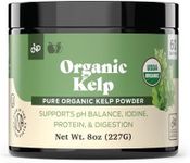 Organic Kelp Powder Supplement - Bulk Raw, Dry, Pure Sea Kelp Seaweed Powder 8oz 75 Serving Thyroid, Iodine, & Digestion