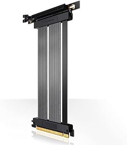 EZDIY-FAB [30cm] PCIE 4.0 16x Extreme High Speed Riser Cable PCI Express Port GPU Extension Card-Right Angle Connector