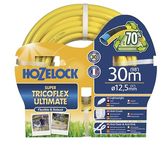 HOZELOCK - Ultimate Hose 12.5mm x 30m, Up To 70% Recycled PVC, Ultra-Light and Flexible, Re-Enforced PVC Layering, Anti-Twist and Anti-Crush Technology [7830P0000], Yellow