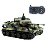 cheerwing Kids 1:72 Radio Remote Control Mini Rc German Military Tiger Tank With Sound Toys(Vary Colors)