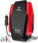 Tusa Digital Tyre Inflator for Car - 12V Dc Portable Air Compressor Pump with Led Light