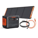 Jackery Explorer 1000 v2 Portable Power Station, 1070Wh LiFePO4 Battery, 1500W AC / 100W USB-C Output, 1 Hr Fast Charge, Solar Generator with 200W Solar Panel + Extension Cable + Car Charging Cable