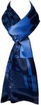 ASASILK Fashion Men Scarf,Luxurious Scarf for Men,Long Neck Scarf,Gift,11''X67'',Mulberry Silk Scarf For Men, Dark Blue, Standard