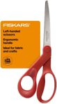 Fiskars 12-94508697WJ 8 Inch Left Handed Adult Scissors, Red