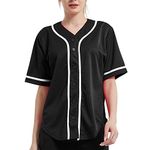 Baseball Jersey For Women White And Black