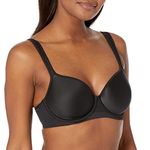 Bali Women's One Smooth U Ultra Light Minimizer Underwire Bra Df3490, Black, 36DDD