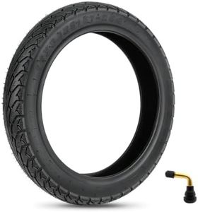 14x2.125 Electric Bike Tire,14X2.125/57-254 Tubeless Tires with Angled Valve for 14 Inch Electric Folding Bike, E-Bikes and E-Scooters