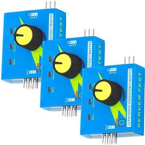AZDelivery Multi Servo Tester 3CH ECS Speed Current Controller 4.8-6V Power CCPM Servo Consistency Master 15mA Meter Server Test Centering Tool including E-Book! (Pack of 3)