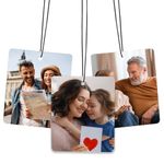 Ecavboc Custom Air Fresheners with Pictures - Personalized Double Sided Photo Text Air Fresheners for Car Wardrobe Bathroom Decor Hangings