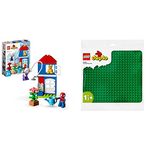 LEGO 10995 DUPLO Marvel Spider-Man’s House, Spidey and His Amazing Friends Buildable Toy & 10980 DUPLO Green Building Base Plate, Construction Toy for Toddlers and Kids