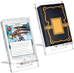 evron Acrylic Playing Card Display Stand 2pc,Baseball Card Display,Trading Card Display,Adjustable Cell Phone Stand,for Playing Cards/RPG Cards/Board Game Cards/Pokemon Cards/Sports Game Card Display