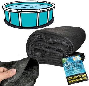 U.S. Pool Supply Armour Shield 30-Foot Round Heavy Duty Pool Liner Pad for Above Ground Swimming Pools - Protects Pool Liner, Prevents Punctures, Weed Barrier, Eco-Friendly Fabric - Extends Liner Life