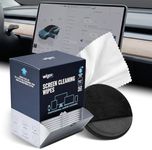 Wigoo Car Screen Cleaner Kit [Alcohol-Free, Streak-Free] Tesla Screen Cleaner, Suitable for Touchscreen, Computer, Laptop, Phone, iPad, 52 Wipes with 1 Microfiber Pad & Cloth