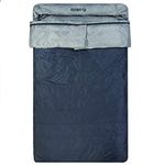 Klymit Unisex's KSB Double 30°F Dual Fill Two Person Sleeping Bag, for Car Camping and Backpacking, Gray, 2