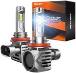 SEALIGHT H11/H8/H9 Fog Bulbs Brightest 60000LM H11 Bulbs Also H9 Fog Lights Brightness 130W High Power and Wireless,Eye-Protected,3Mins Installation, Pack of 2