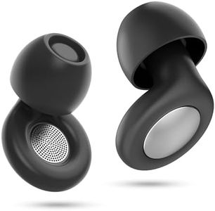 Bouchon d'oreille pour dormir, Bouchons doreilles anti bruit, Silicone souple, Réutilisables, Adaptés à la réduction du bruit et aux vols, 8 embouts auriculaires en XS/S/M/L