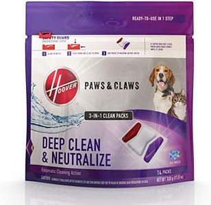 Hoover Paws & Claws Clean Packs, Solutions for Carpet Cleaning Machines, AH37001, White