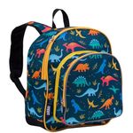 Wildkin 12-Inch Kids Backpack for Boys & Girls, Perfect for Daycare and Preschool, Toddler Bags Features Padded Back & Adjustable Strap, Ideal for School & Travel Backpacks (Jurassic Dinosaurs)