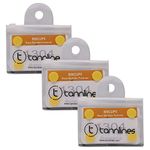 Tannlines BibClips(Set of 6 Clips) - Marathon Race Number Fastener, Pack of 3 | Say No to Safety Pins | No Making Holes on Your Running Top | Patented Design (Yellow)