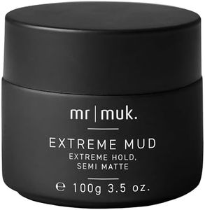 MUK. Mr muk Extreme Hair Mud - Styling Mud Semi Matte Moulding Paste for Strong Hold & Texture. Humidity Resistant Hair Styling Mud with Subtle Sheen, Flexible Restyling, 100g