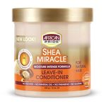 3x African Pride Shea Butter Miracle Leave in Conditioner 425g (1,275kg)