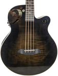 Sawtooth Rudy Sarzo Signature, 4-String Acoustic Electric Guitar, Right-Handed, Transparent Black, Fretted Bass (ST-AB24EC-TBLK)