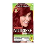 Garnier Nutrisse Cream, Permanent Hair Colour, 564 Intense Medium Red Copper, 100% Grey Coverage, Nourished Hair Enriched With Avocado Oil, 1 Application