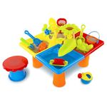 abeec Sand And Water Table For Children, Perfect Garden Toys For Kids, 25pc Sand Pit Including Stool For Toddlers 18m Above, Ultimate Outdoor Toys For Boys And Girls