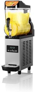 GarveeTech Commercial Slushy Machine 15 L, Stainless Steel Smoothie Frozen Drink Maker with Self-Cleaning Mode, 450W Frozen Drink Machine, Maker Smoothie Machine for Home Party Restaurants Cafe Bars