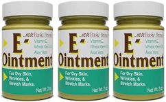 Basic Brands - Vitamin E Ointment - 2 oz - Moisture Enhancing - Can Help Reduce Appearance of Scars, Stretch Marks, Fine Lines & Wrinkles - 3-Pack