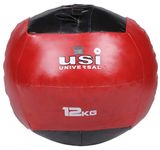 USI 736WB Rubber Exercise Wall Ball, Size 12 kg, (Red)
