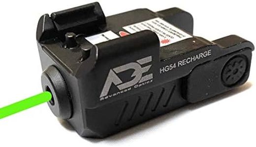 Ade Advanced Optics HG54G Rechargeable Strobe Class IIIA Laser Sight for Pistol Handgun, Green