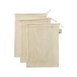 Simple Ecology Organic Cotton Mesh Produce Bag - Medium (3 Pack)