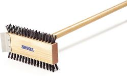 Carlisle 4002600 Wood Handle Broiler Master Brush, Carbon Steel Bristles, 30-Inch Handle, 1-Inch Bristle Trim, 30-1/2-Inch Overall Length (Pack of 6)