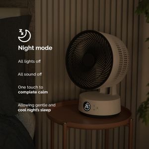 MeacoFan Sefte 10" Table Air Circulator – 12-Speed, Quiet, Remote Control