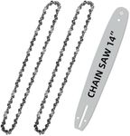 2 Pack 14 inch Chainsaw Chains & Ch