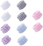 10 Pcs Face Washing Wristbands,Washband for Washing Face, Spa Wrist Washband Microfiber Wrist Wash Towel Wristbands for Washing Face Absorbent Wristbands Wrist Sweatband for Women Girls