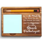 Speech Language Pathologist Appreciation Gifts, Thank You Gifts for Speech Language Pathologist, Speech Pathologist Gifts for Women, Men, SLP Gifts Self-Stick Note Pad Holders ZSS7