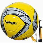 Senston Soccer Ball Official Size 5, Indoor Outdoor Training Soccer Balls for Kids Youth